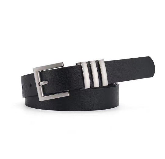 Black Slit Midi Pencil Skirt Fall 2024 Belt - Image 1
