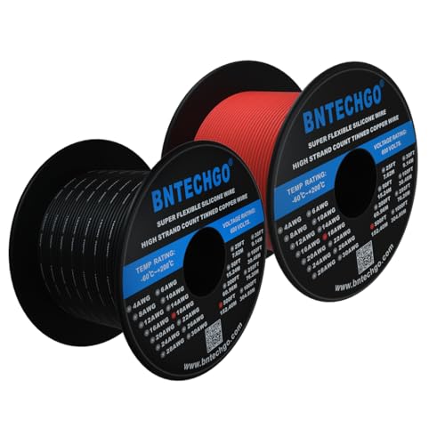 BNTECHGO 18 Gauge Silicone Wire Spool Red and Black Each 500ft Flexible 18 AWG Stranded Tinned Copper Wire - Image 3