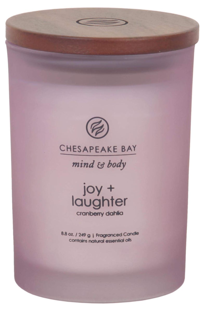 Chesapeake Bay Candle شمعة تشيسابيك باي المعطرة فرح وضحك توت بري داليا متوسطة ديكور منزلي
