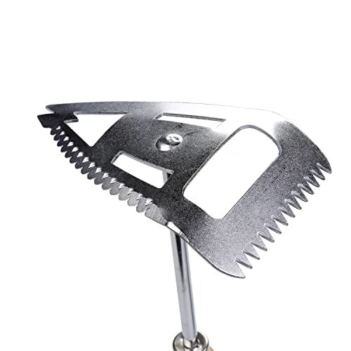 Sharpex 3-in-1 Gardening Tool with 8.5 cm Stainless Steel Blade & Wooden Handle | Heavy Duty Hoe for Loosening Soil, Planting, Digging | Works as Garden Tiller - Image 1