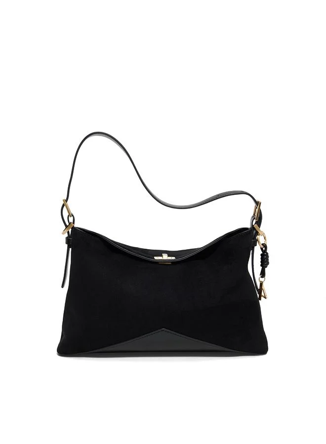 Jacq Ladies Black Shoulder Bag