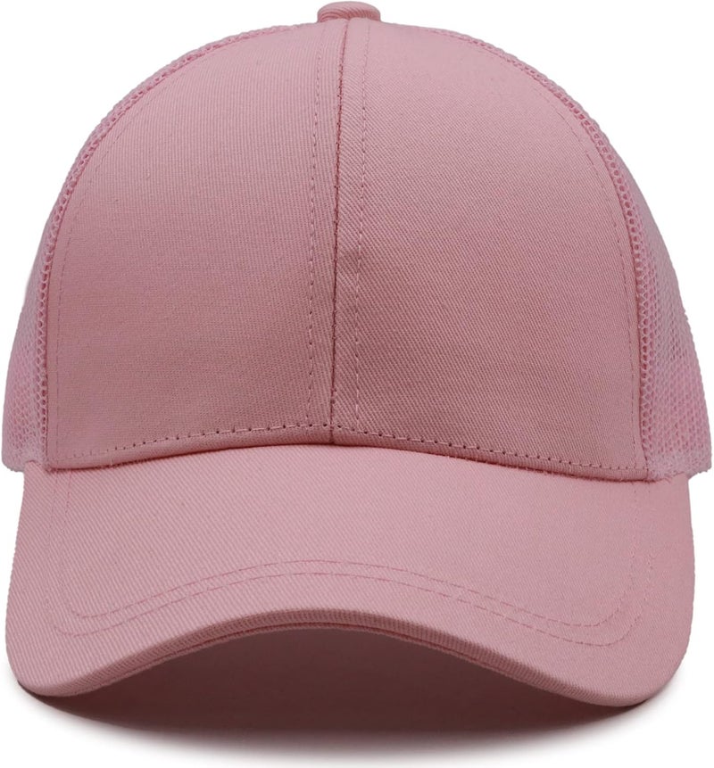 ProMindFun Womens Pony Hat High Ponytail Baseball Cap Girls Messy Bun Caps Camouflage Trucker Bad Hair Day Adjustable Dad Hat - Image 4