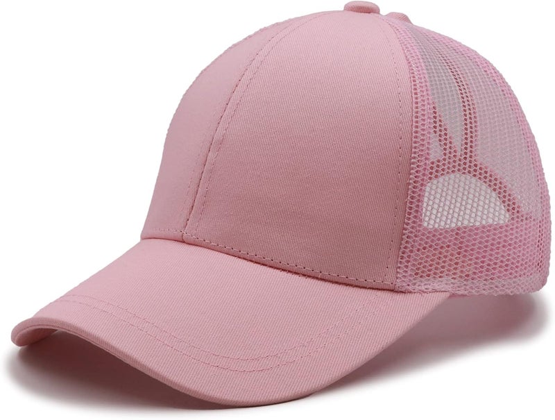 ProMindFun Womens Pony Hat High Ponytail Baseball Cap Girls Messy Bun Caps Camouflage Trucker Bad Hair Day Adjustable Dad Hat - Image 3