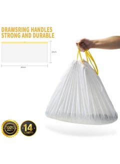 SYOSI Cat Litter Box Liners, 14 Count Jumbo Extra Durable Large Drawstring Kitty Litter Pan Bags Cat Waste Litter Bags Pet Cat Supplies (36" x 18")  - Image 4