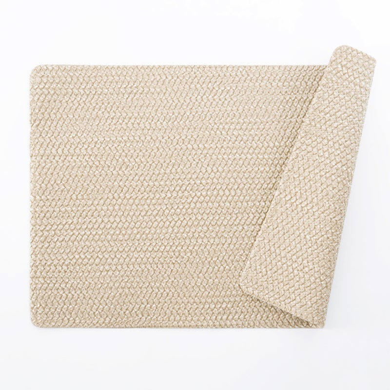 POLYTE Indoor/Outdoor Washable Woven Vinyl Table Dining Placemats, Set of 4 - Image 2