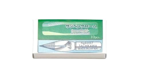 Tachikawa Pin Seisakusho T600C-10 Nib T-600 Chrome, Pack of 10 - Image 1