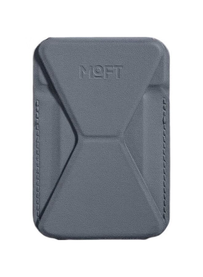 MOFT Magnetic Phone Stand For Apple Iphone 15/14/13/Pro Max, Card Holder, Desktop Wireless Charging, Compatible With Selfie Magsafe, Flowing Gray (Enhanced Version) - Image 1