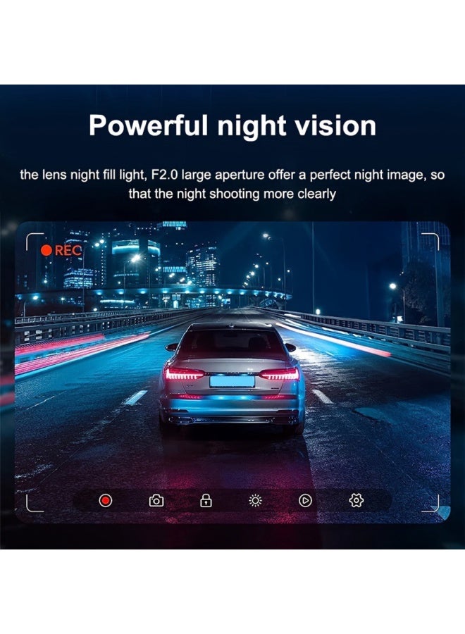 Dual-Lens A22 Dash Cam Front & Rear Camera with 1080P+720P HD Recording+32G内存 - Image 4
