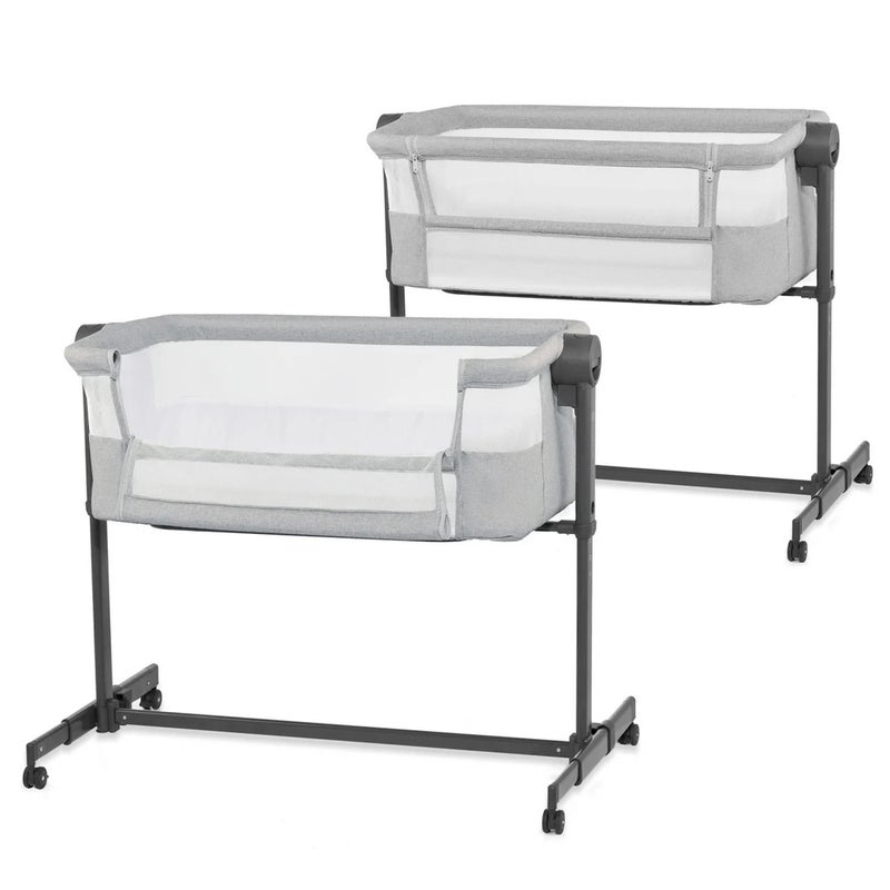 Kinderkraft - Adjustable Baby Bedside Crib Nestee Up2 2 in 1 - Light Grey - 29511 - Image 4
