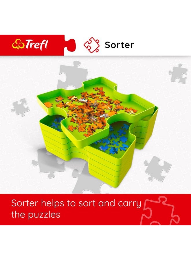 Trefl Puzzle sorter, Sorting Trays aid Allows Safe Storage and Transport of Puzzle containers - Image 2