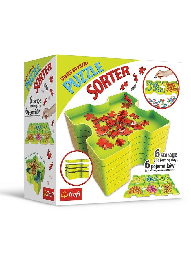 Trefl Puzzle sorter, Sorting Trays aid Allows Safe Storage and Transport of Puzzle containers - Image 1