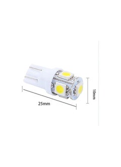 SOLDOUT 10 PCS T10 W5W LED Bulbs Car Side Dashboard Wedge Light Car Styling Xenon Auto Lamps Parking (Pack of 10, White)  - Image 3