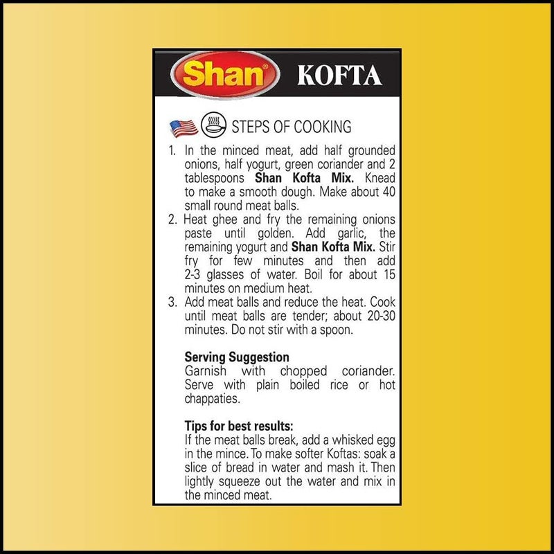 Shan Kofta Recipe & Masala Mix 50g - Image 4