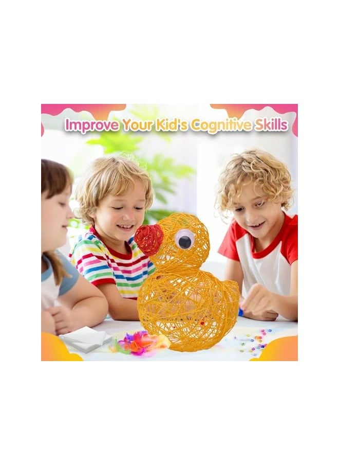 The Bros String Art Kit, DIY 3D String Light Up Lanterns, Arts and Crafts Kits for Kids Ages 8-12, Unique Birthday Gifts for Girls Boys  - Image 2
