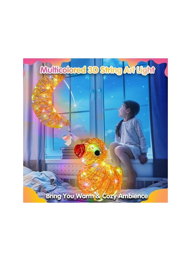 The Bros String Art Kit, DIY 3D String Light Up Lanterns, Arts and Crafts Kits for Kids Ages 8-12, Unique Birthday Gifts for Girls Boys  - Image 3