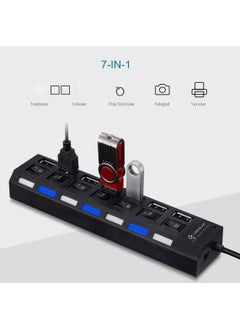 USB 2.0 Hub Power Strip 7 Port On/off Switch Surge Protection Computer Multiplexer - pzsku/Z367B257CFC25C34F84A6Z/45/_/1730722857/2a6f909b-83fe-46b8-a14f-f6f699a51741