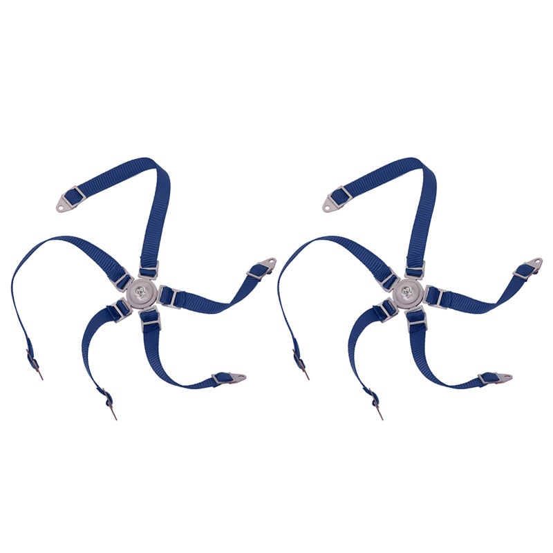 2PCS Simulated Driver Seat Belt Safety Simulation Strap for Axial 1/10 90018 RC Course TruckBlue - Image 3