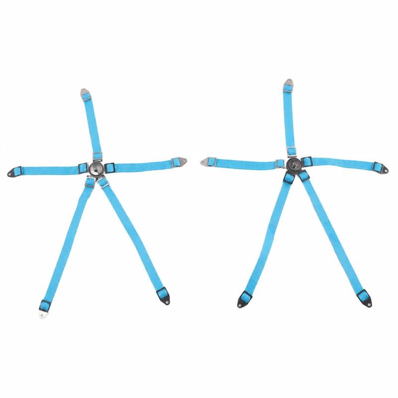2PCS Simulated Driver Seat Belt Safety Simulation Strap for Axial 1/10 90018 RC Course TruckBlue - Image 1