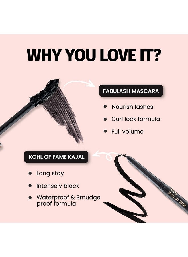 مارس ماسكارا MARS Ultra Curl Fabulash طويلة الأمد (12 مل) ماسكارا MARS Ultra Curl Fabulash وكحل MARS Kohl Of Fame يدوم حتى 12 ساعة (0.35 جم) - Image 2