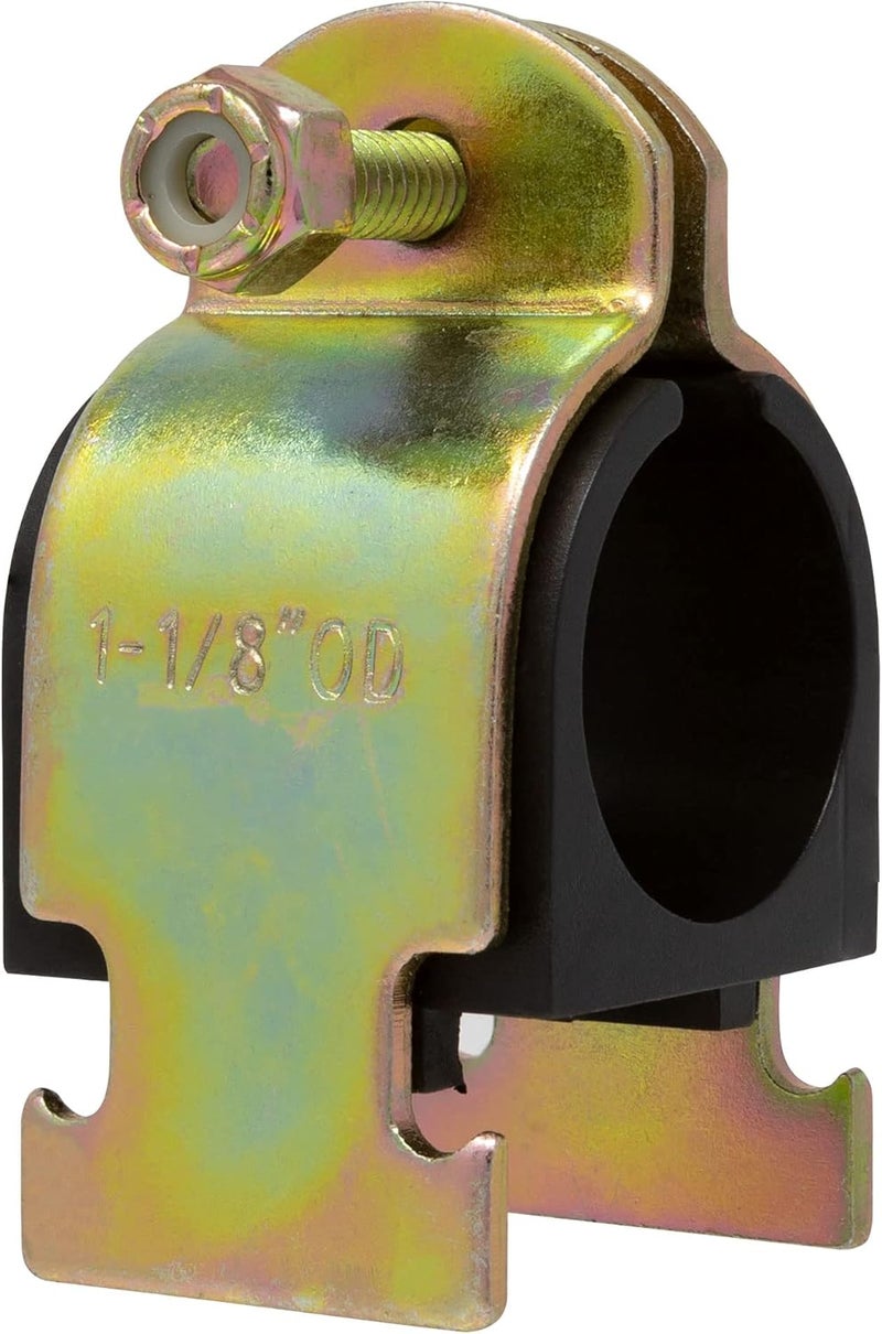 Metpure Rubber Cushion Strut Clamp 1" NOM (1-1/8" OD) for Mounting Copper Piping, PEX Pipe, CVPC Tubing - 5 Pack - Image 2