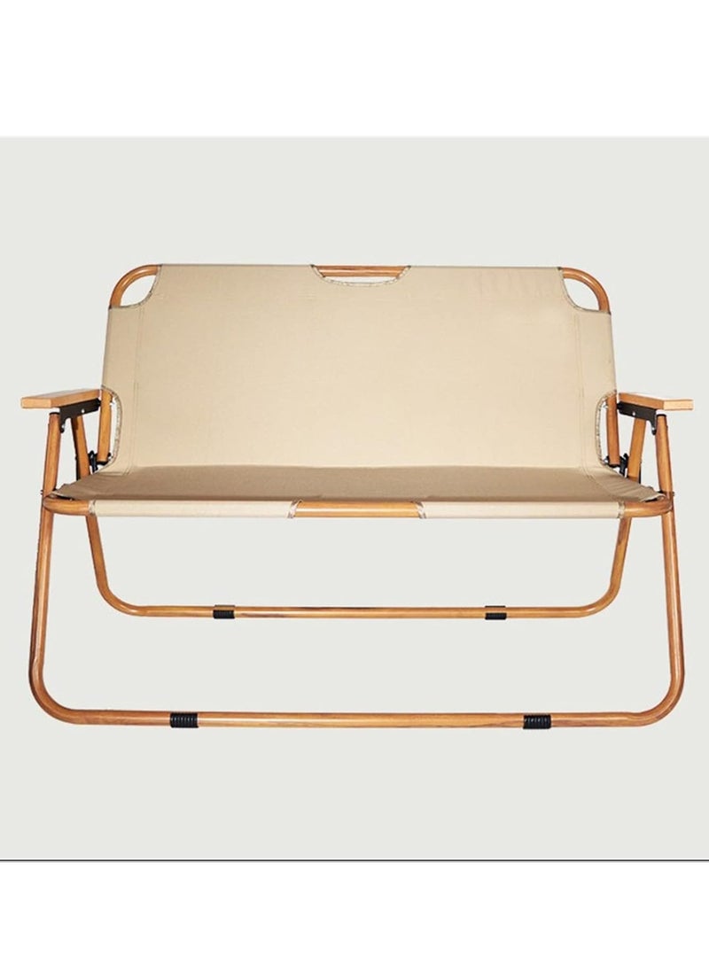 Manful Portable Folding Camping Chair Beige, Lightweight Folding Chair for Outdoor Enthusiasts, Folding Chair for Every Adventure, Folding Camping Chair for Travel and Leisure  - Image 1