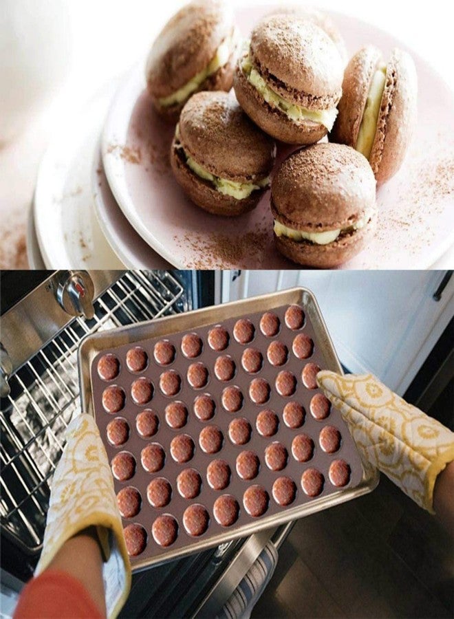 Manwetye 2 PCS 48 Capacity Macaron Silicone Baking Mat Baking Sheet Muffin DIY Chocolate Cookie Mould - Image 5