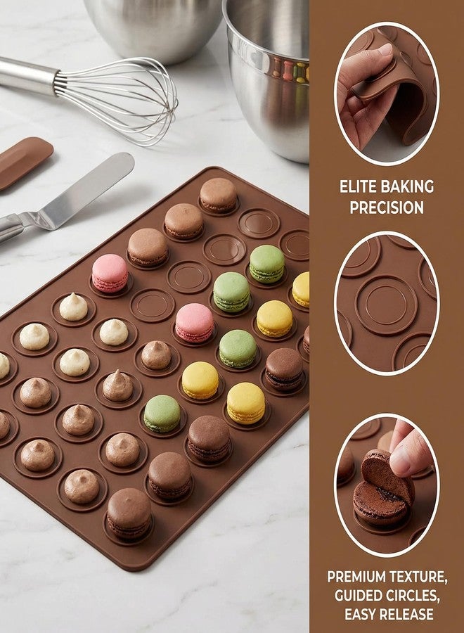 Manwetye 2 PCS 48 Capacity Macaron Silicone Baking Mat Baking Sheet Muffin DIY Chocolate Cookie Mould - Image 4