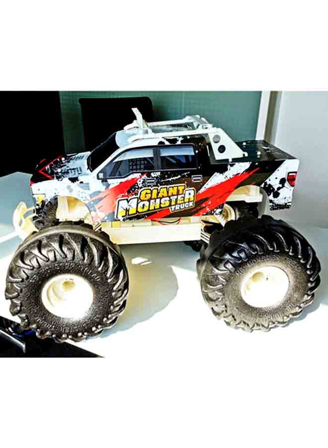Maisto Giant Monster Truck White RC Remote Control Vehicle 2.4Ghz USB Gift for Kids Girls & Boys Electric Powered High Speed Vehicle for All Ages - Image 5