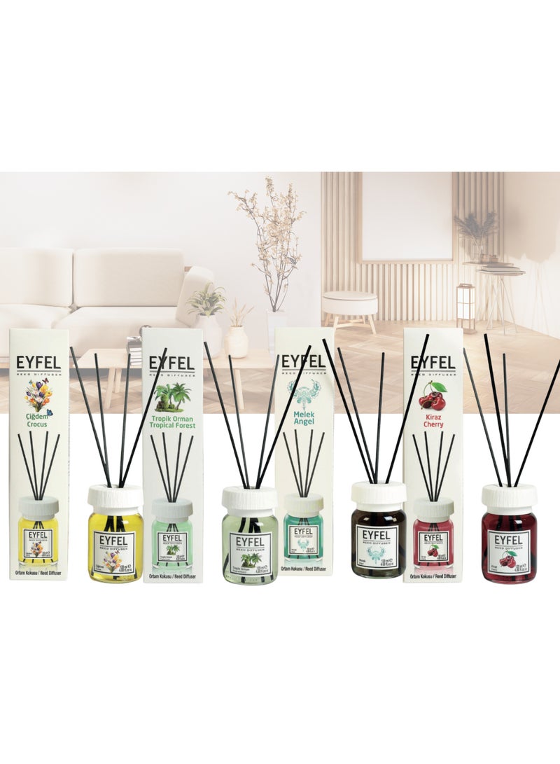 Eyfel Reed Diffuser, Powder Fragrance, 120 ml - Image 5