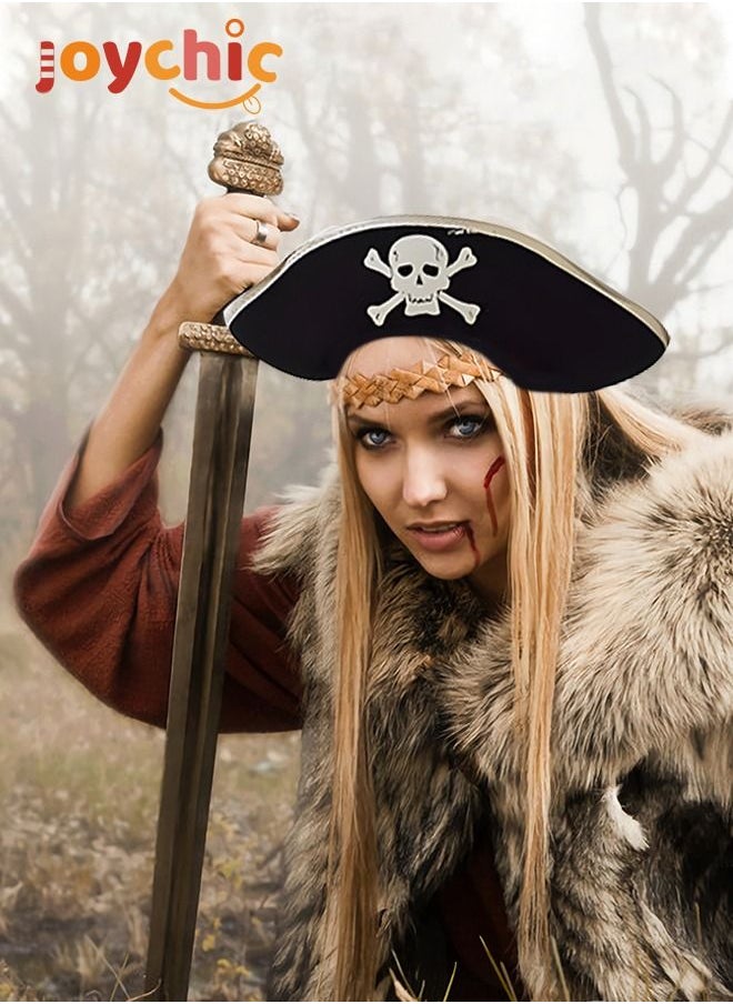 Joychic - Buccaneer Hat Halloween Party Pirate Caribbean Cap L - Image 1