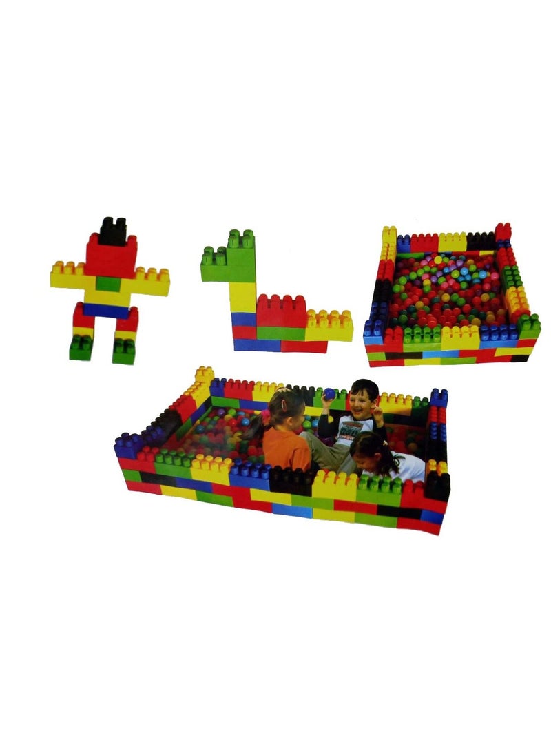 RBWTOYS - RBW Toys Jumbo Blocks Building Sets Colorful Interlocking Blocks Set in Puzzle Games,Jumbo Building Blocks Set includes 50 durable plastic blocks in 4 different colors RW-16645 - Image 1