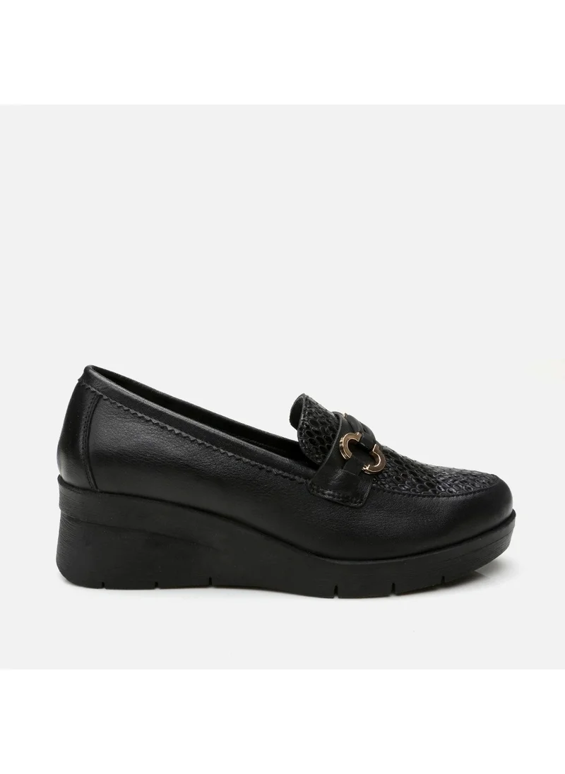 Hotiç 01AYH291260A125 GENUINE Leather Black Women's Loafer