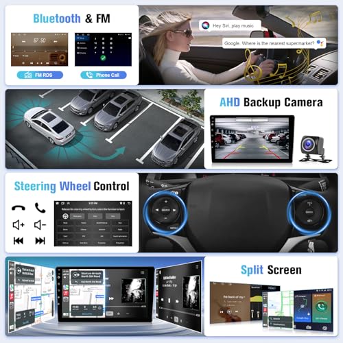 Naifay Android Car Radio for Honda Civic (Non-J.B.L Version) 2013 2014 2015 2016 2017 Stereo with CarPlay Android Auto, 9inch Touch Screen for Civic Car Stereo Bluetooth GPS WiFi SWC+MIC Can Bus - Image 5