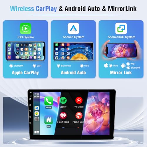 Naifay Android Car Radio for Honda Civic (Non-J.B.L Version) 2013 2014 2015 2016 2017 Stereo with CarPlay Android Auto, 9inch Touch Screen for Civic Car Stereo Bluetooth GPS WiFi SWC+MIC Can Bus - Image 3