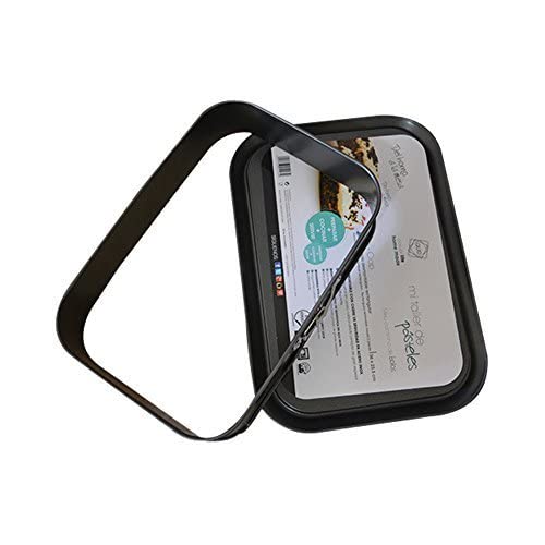meleg otthon Springform Pan Cheesecake Pan Leakproof Cake Pan Bakeware Rectangle Nonstick Removable Bottom Black 10.6"D x 15.4"W x 3"H - Image 2