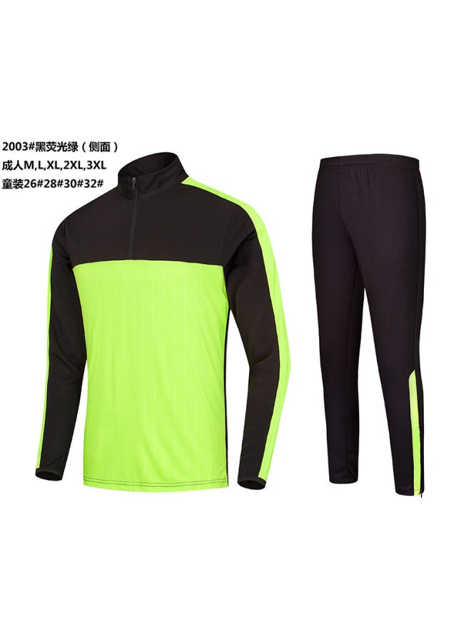 Autumn And Winter Sportswear Suit Long-sleeved Football Uniform Training Uniform Student School Uniform Team Uniform Children Adult Sportswear