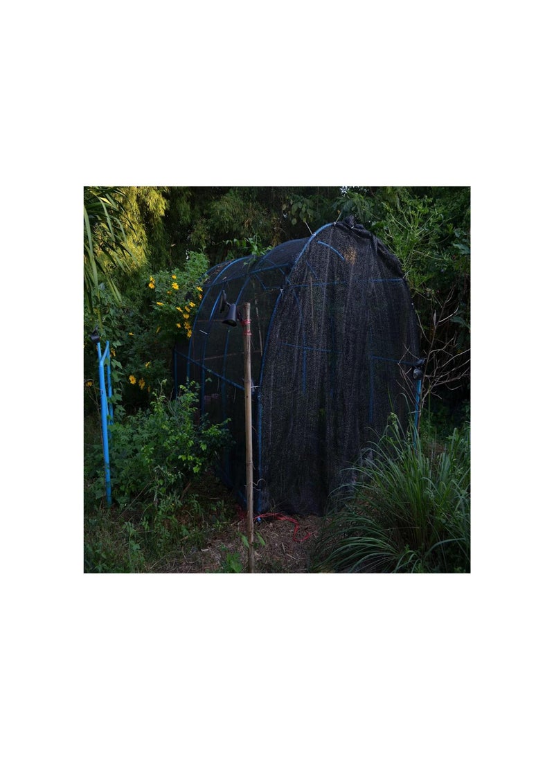 Generic - 40% Shade Cloth Sun Net, Sunblock Garden Shade Mesh Fabric for Garden Flower, Patio, Plant Cover, Greenhouse, 6x8ft, Black - Image 1