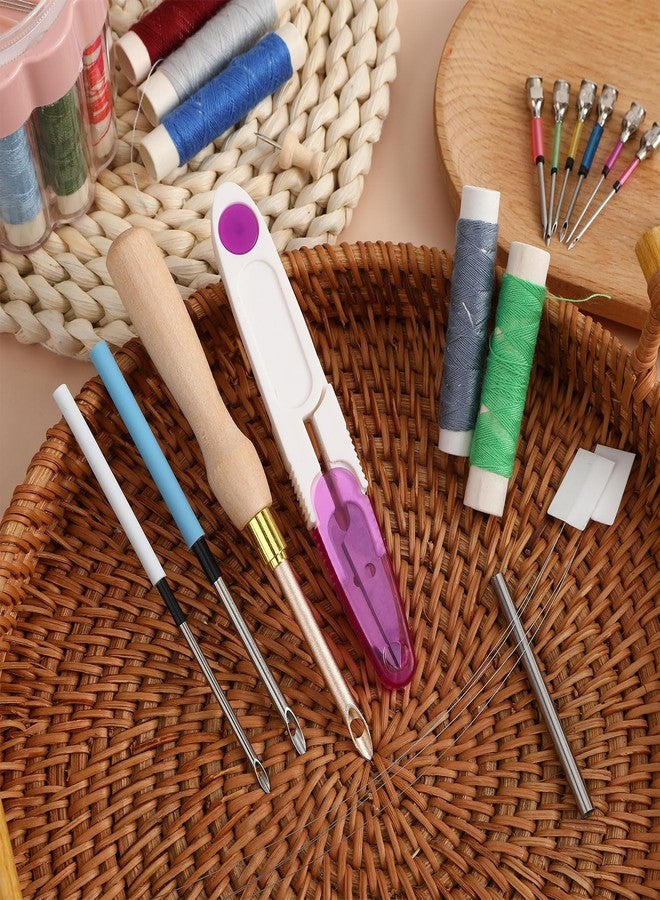 AUGSUN 13Pcs Punch Needle Kit, Punch Needle Tool Adjustable Punch Needle Embroidery Kits Wooden Handle Embroidery Pen for Embroidery Floss Cross Stitching Beginner - Image 3