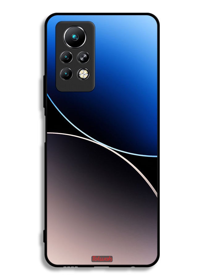 Tolwak - Infinix Note 11 Pro Protective Case Cover Curve Lines Pattern - Image 1