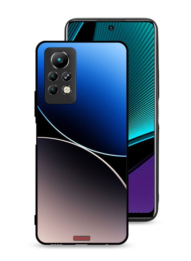 Tolwak - Infinix Note 11 Pro Protective Case Cover Curve Lines Pattern - Image 1
