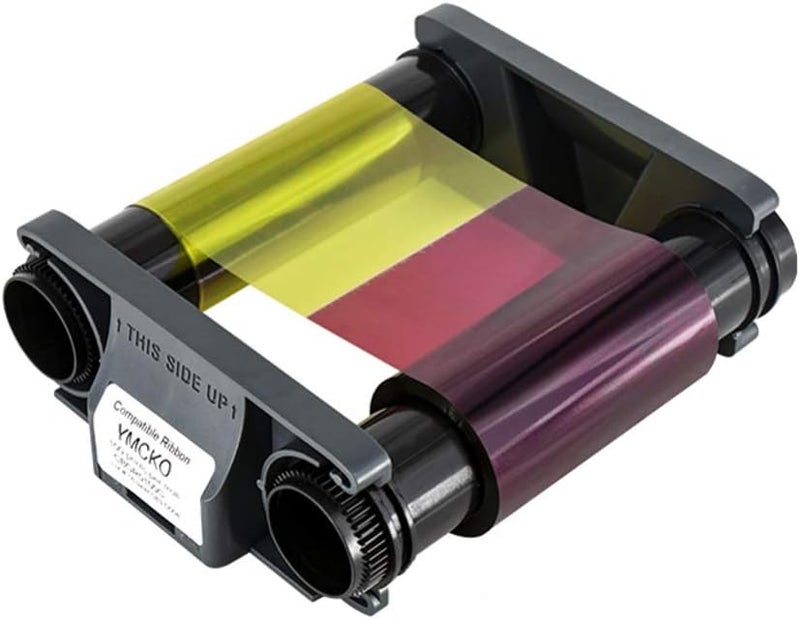 CBGR0100C شريط YMCKO كامل الألوان لطابعات البطاقات Evolis Badgy 100 و Badgy 200، 100 طبعة - Image 4