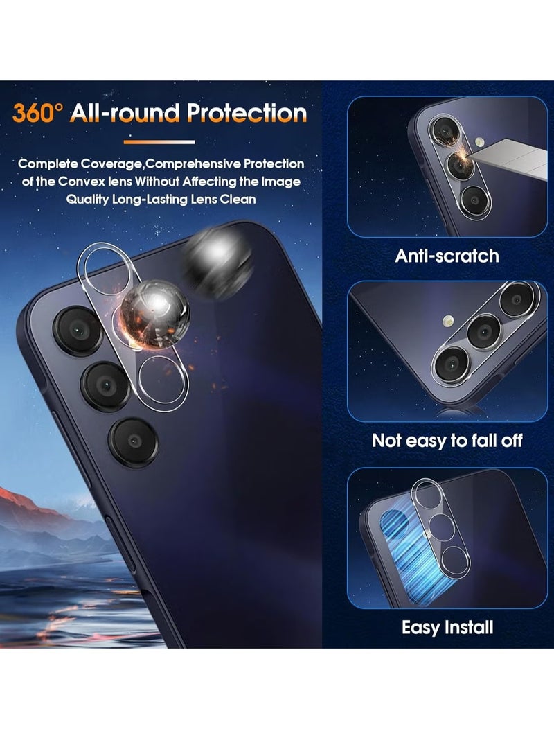 JAJEEK Privacy Screen for Samsung Galaxy A15 – Tempered Glass, [2+2 Pieces] 9H Hardness Anti-Spy Screen Protector & Camera Protection Film, Anti-Scratch Privacy Protection for A15 - Image 4