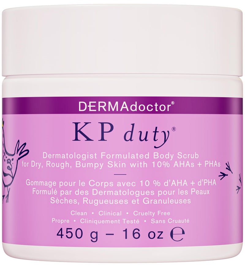 DERMAdoctor KP Bump Eraser Body Scrub Dermatologist Formulated Exfoliant | Keratosis Pilaris Treatment For Dry And Bumpy Skin 10% AHAs + PHAs - 16 fl oz - Image 1