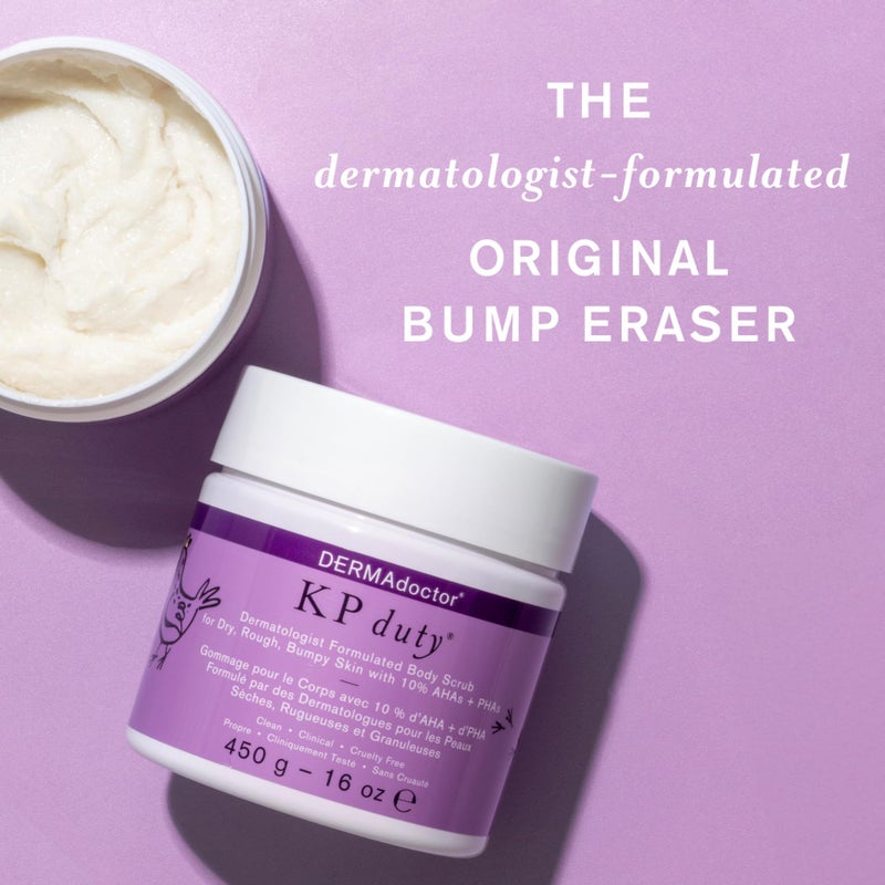 DERMAdoctor KP Bump Eraser Body Scrub Dermatologist Formulated Exfoliant | Keratosis Pilaris Treatment For Dry And Bumpy Skin 10% AHAs + PHAs - 16 fl oz - Image 2