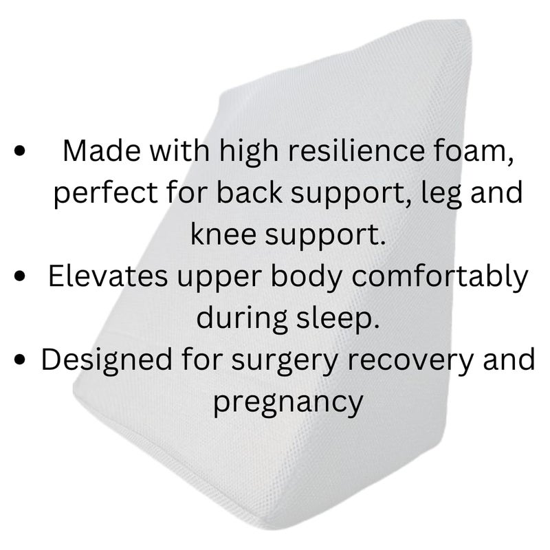 Sunkraft Back Support Wedge Pillow High Resilience Foam 17in x 17in x 10in  - Image 4