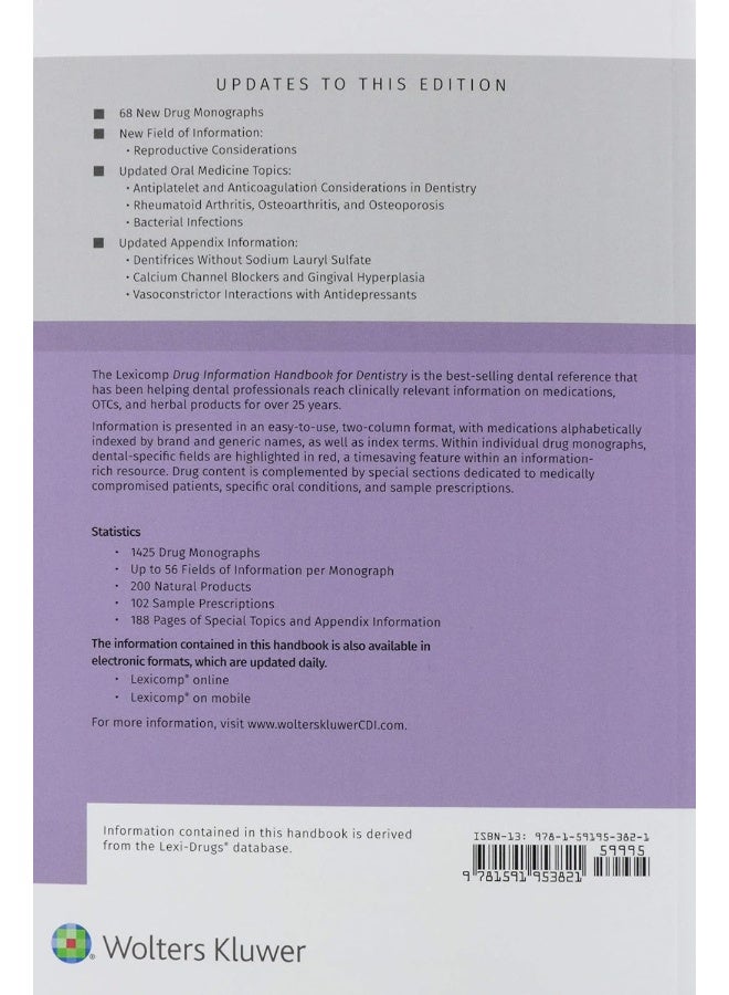 Drug Information Handbook For Dentistry