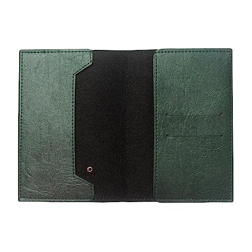 The Messy Corner Vegan Leather Passport Cover for Men | Ultra Violet Rover Travel Case | Leather Passport Accessories | Forest Green - Image 3