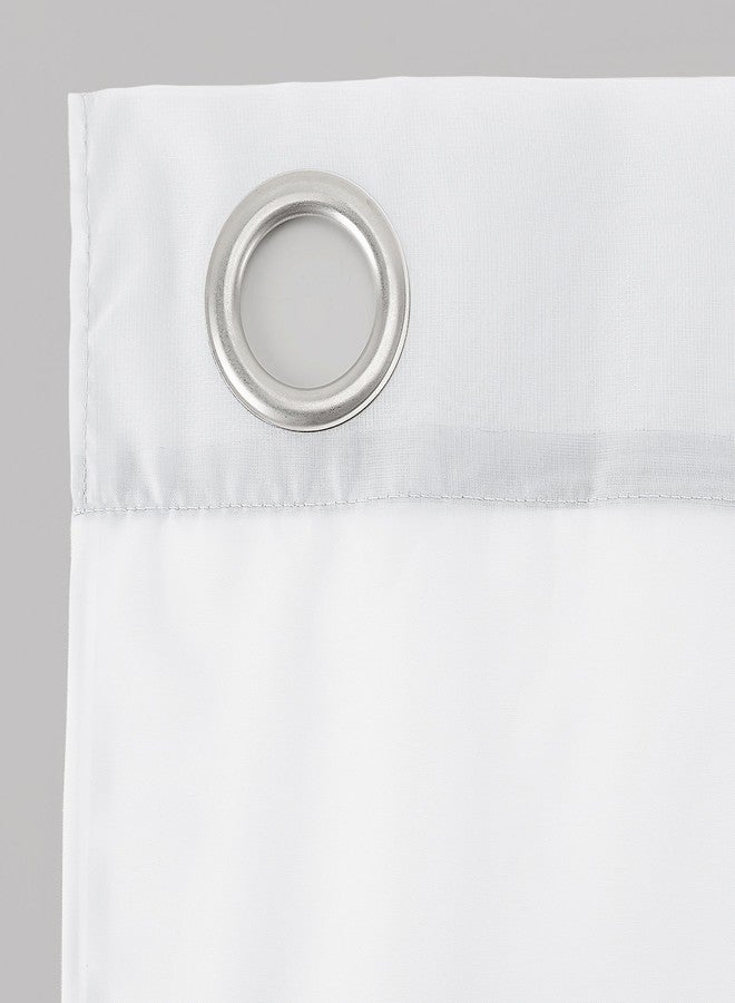 No. 918 Emily Sheer Voile Grommet Curtain Panel, 59" x 84", White - Image 5