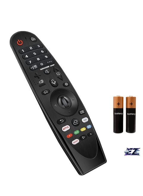 New MR-20GA Magic Wand Remote Control Replacement AKB75855501 for LG 2018-2020 OLED, NanoCell, and 4K UHD Smart TV Models, with Netflix and Prime Video Hotkeys WITH BATTERY