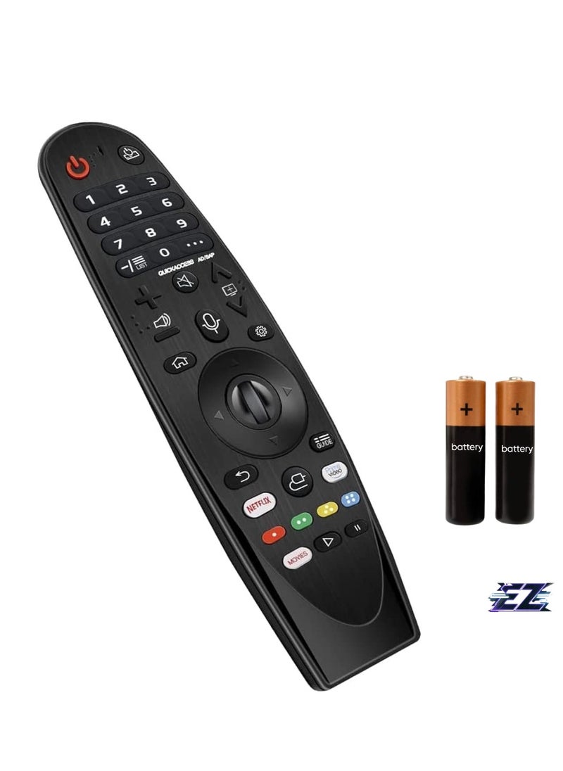 New MR-20GA Magic Wand Remote Control Replacement AKB75855501 for LG 2018-2020 OLED, NanoCell, and 4K UHD Smart TV Models, with Netflix and Prime Video Hotkeys WITH BATTERY